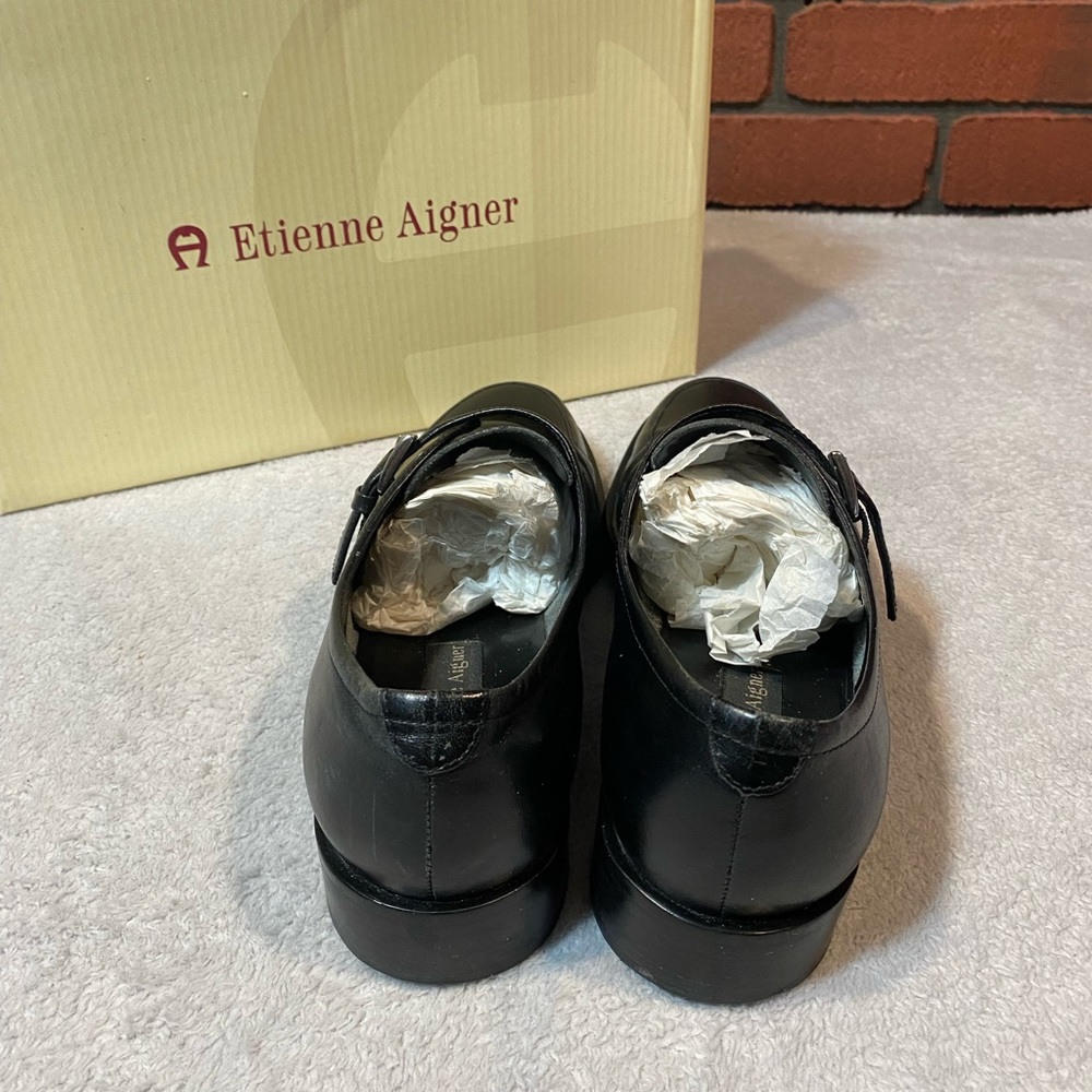 Etienne Aigner Elvis Black Size 8 M - Picture 3 of 5